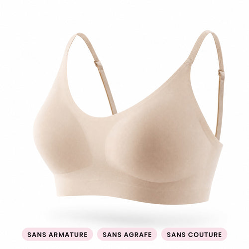 Soutien-gorge Jusqu'au Soir nude, sans armature, sans agrafe, sans couture