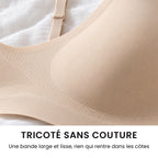 Gros plan du tricot sans couture et de la bande large et lisse