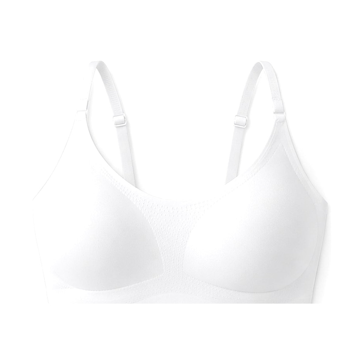 Soutien-gorge Jusqu'au Soir blanc, vu de face